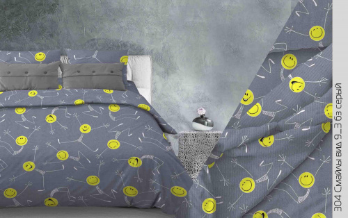 КПБ Арт. 304-9/3 смайлы (пл. 120 г/м)