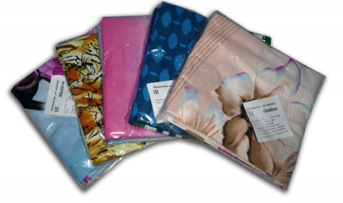 Наволочка Поплин на молнии (2 шт, в ассортименте)